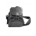 Genuine Leather Black Satchel Handbag