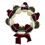 Plush Christmas Wreath - 15" Snowman Decorative Wreath