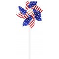 Stars and Stripes - American Flag Pin Wheels - 12 Pack