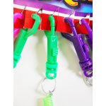 Stretchy Spiral Coil Clip Keychain 12 Pk
