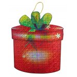 Laser Christmas Decorations - 2pc. (Mistletoe Bells and Wrapped Gift)