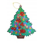 Laser Christmas Decorations - 2pc. (Candy Cane and Christmas Tree)