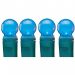 GKI Bethlehem Lighting 35-Light Pearlized G12 LED Light Set, Blue Bulbs, Green Wire