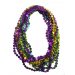 Coin Bead Necklaces, Mardi Gras - 33" ea. - 1 Dozen