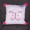 Square Plush Butterfly Pillow - Mini Queen