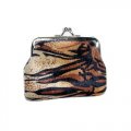 Animal Print Coin Purse with Clutch Clasp - African Design