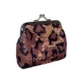 Animal Print Coin Purse with Clutch Clasp - Indian Design
