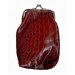 Snake Skin Cigarette Purse - Brown