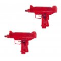 Red Kids Water Squirt Gun - Uzi Design - 2 Pack
