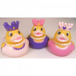 One Dozen (12) Princess Rubber Duck Assortment