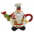 Chef Santa - Ceramic Christmas Teapot