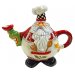 Chef Santa - Ceramic Christmas Teapot