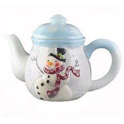 Snowman Teapot - Bella Casa By Ganz