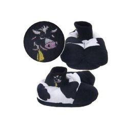 Cow Animal Feet Mooing Slippers for Kids -SIZE YOUTH 3-6