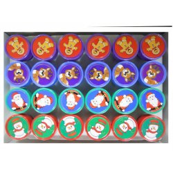 Christmas Pencil Top Stampers (24/pk)