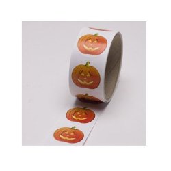 Halloween Jack O Lantern Sticker Roll