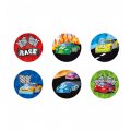 Roll of Race Car Stickers - 100ct