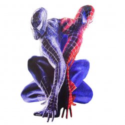 Black Venom and Spiderman Duo Sticker - Giant Size