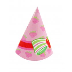 Strawberry Shortcake Birthday Party Hats - 8 pk.
