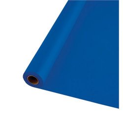 Polyvinyl 40"in x 100'ft Banquet and Picnic Table Rolls - BLUE