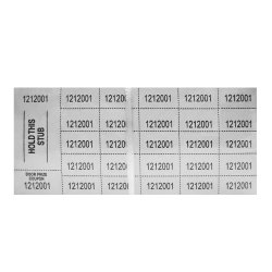 Auction Tickets - 500 Sheets - WHITE