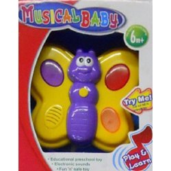 Musical Baby Toy Play and Learn Educational Toy (Butterfly)