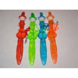12 Sword Bubble Whistle Necklaces - Assorted Colors