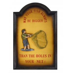 May Your Fish Be Bigger Than Holes In Your Net Wall Art