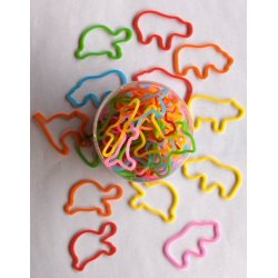 Animal Shaped Rubber Bands - Tub of 72