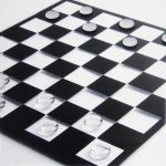 Glass Gameboard - Chess & Checkers